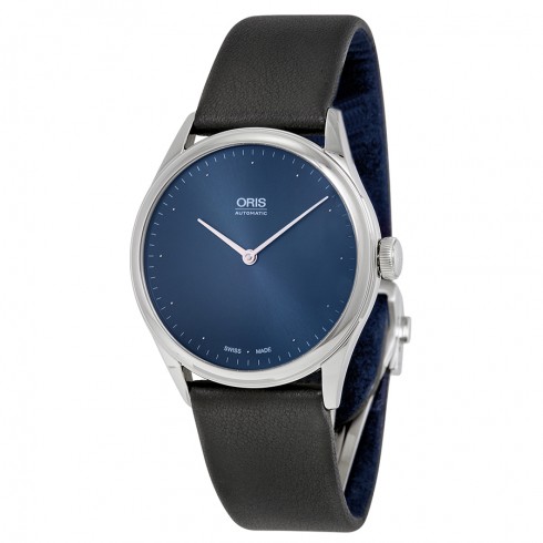 Oris Thelonious Monk Limited Edition Blue Dial Black Leather Men's Watch 732-7712-4085SET watches