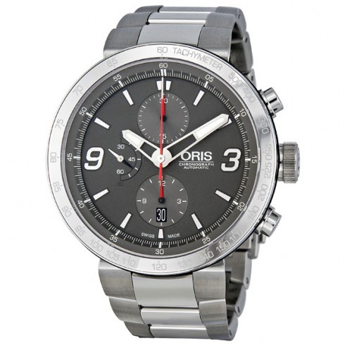 Oris TT1 Chronograph Grey Dial Stainless Steel Men's Watch 674-7659-4163MB watches