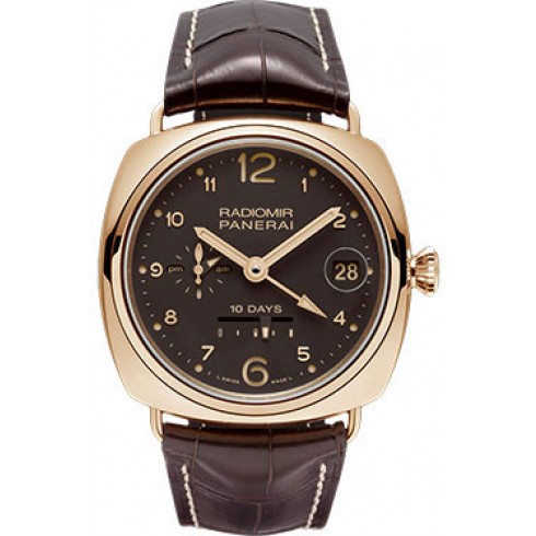 Panerai 10 Days GMT Oro Rosso Automatic Rose Gold Men's Watch PAM00497 watches