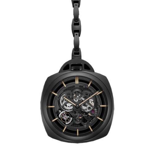 Panerai Black Ceramic Tourbillion Pocket Watch PAM00446 watches
