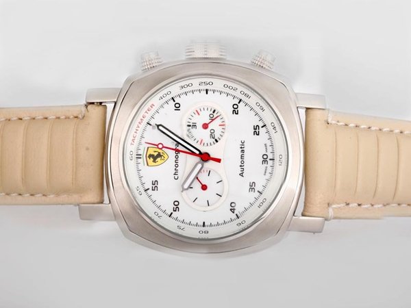 Panerai Ferrari Scuderia FER00008 White Dial Round Automatic Watch watches