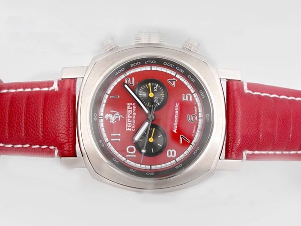 Panerai Ferrari Scuderia FER00011 Red Dial Automatic Stainless Steel Bezel Watch watches