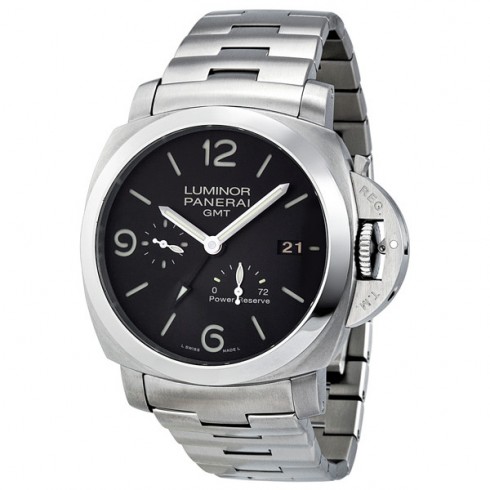 Panerai Luminor 1950 3 Days Black Dial GMT Automatic Stainless Steel Men's Watch PAM00347 watches