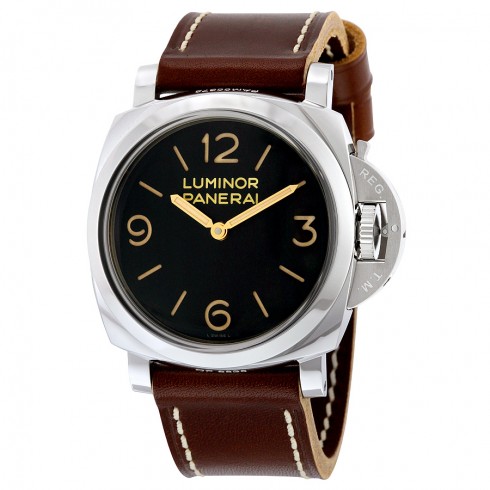 Panerai Luminor 1950 Black Dial Leather Men's Watch PAM00372 watches