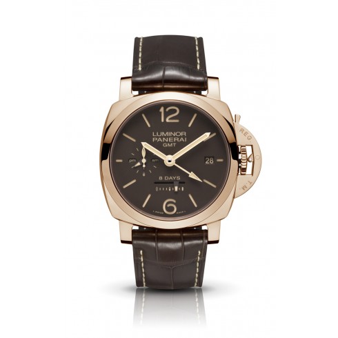 Panerai Luminor 1950 Brown Dial 18k Rose Gold Men's Watch PAM00576 watches