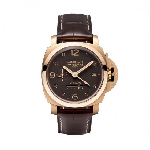 Panerai Luminor 1950 Brown Dial 18kt Pink Gold Brown Leather Men's Watch PAM00492 watches