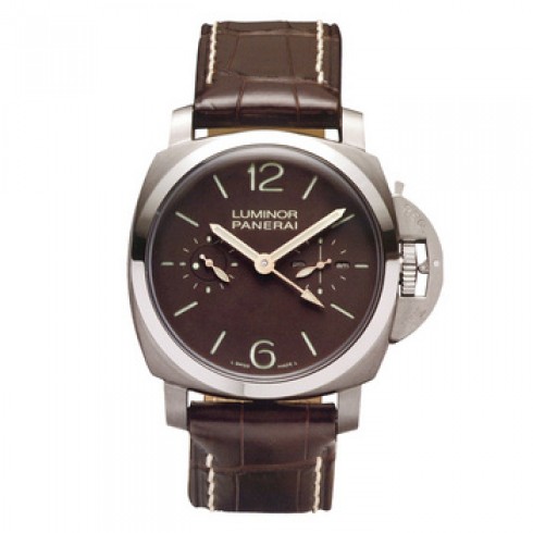 Panerai Luminor 1950 Brown Dial GMT Mechanical Men's Watch PAM00306 watches