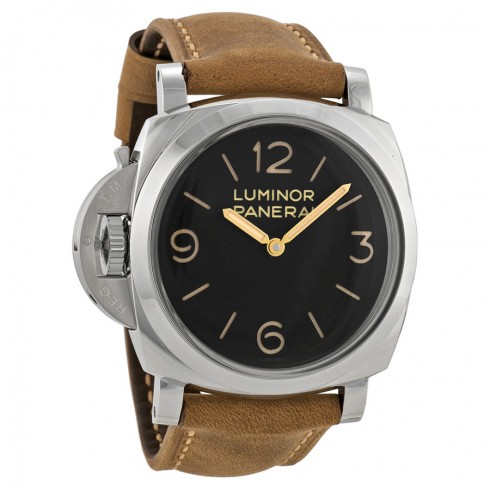 Panerai Luminor 1950 Left-handed 3 Days Acciaio Black Dial Men's Watch PAM00557 watches