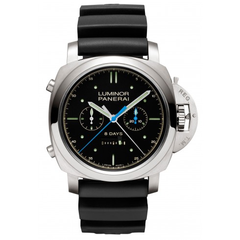 Panerai Luminor 1950 Rattrapante 8 Days Automatic Black Dial Men's Watch PAM00530 watches