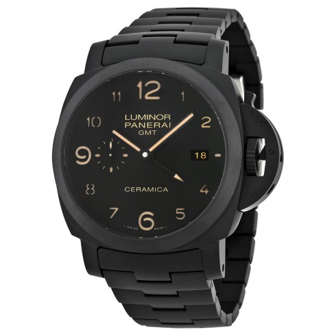 Panerai Luminor 1950 Tuttonero GMT Black Dial Black Ceramic Men's Watch PAM00438 watches