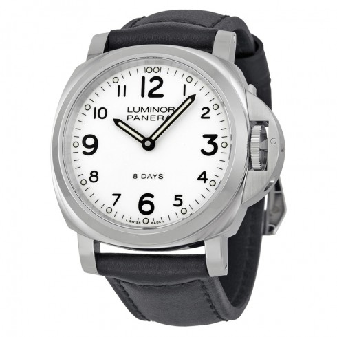 Panerai Luminor Base 8 Days Acciaio Mechanical White Dial Men's Watch PAM00561 watches