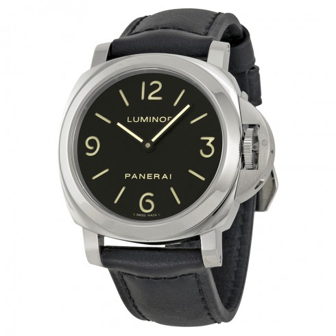 Panerai Luminor Base Black Dial and Leather Strap Men's Watch 00112 watches