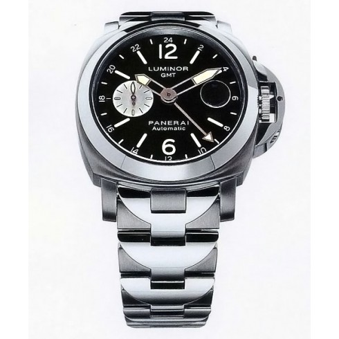 Panerai Luminor GMT Black Dial Stainless Steel and Titanium Men's Watch PAM00161 watches