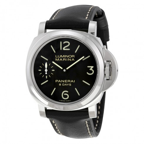 Panerai Luminor Marina Black Dial Black Leather Men's Watch PAM00510 watches