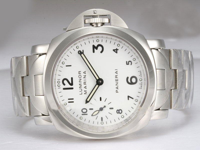 Panerai Luminor PAM 13 Manual Winding White Dial Round Watch watches