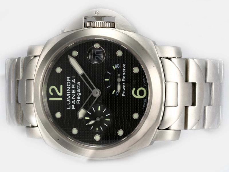 Panerai Luminor PAM 222 Mens Silver Stainless Steel Strap Stainless Steel Bezel Watch watches