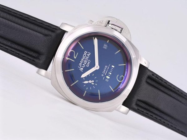 Panerai Luminor PAM 233M Stainless Steel Case Blue Dial 44mm Watch watches
