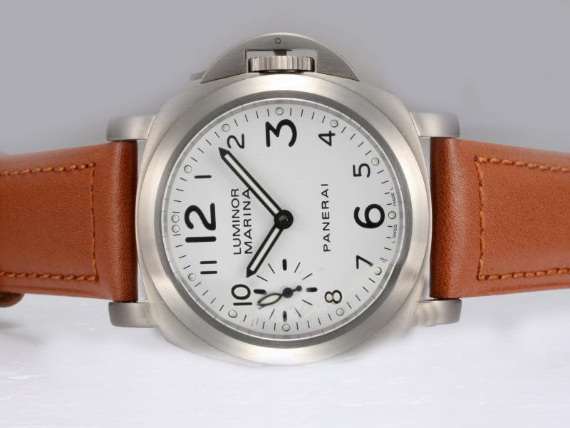 Panerai Luminor PAM00051 44mm Manual Winding White Dial Watch watches