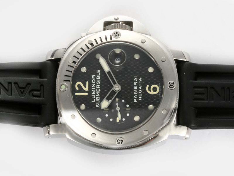 Panerai Luminor PAM00199 Stainless Steel Case Black Dial Round Watch watches