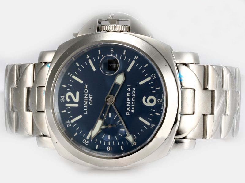Panerai Luminor PAM089 Mens 44mm Silver Stainless Steel Strap Watch watches