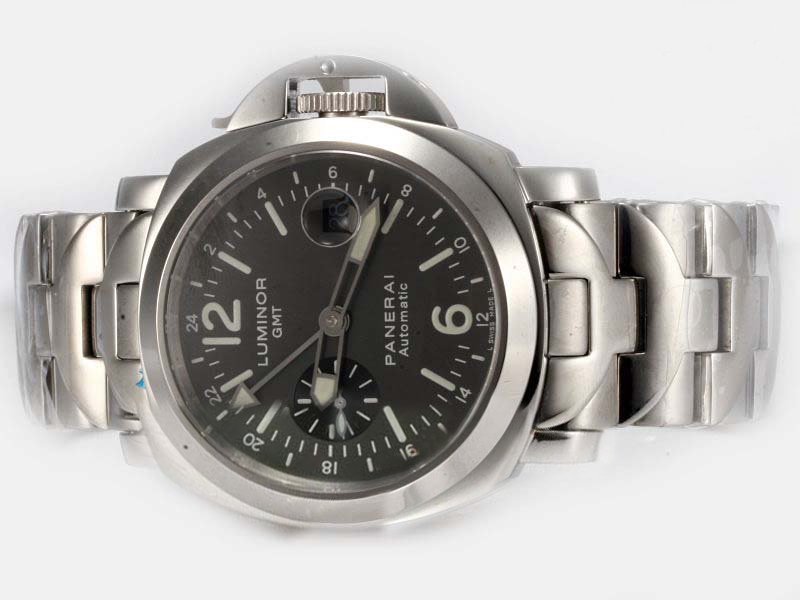Panerai Luminor PAM089 Round Black Dial Stainless Steel Case Watch watches