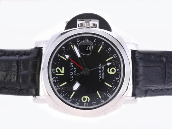 Panerai Luminor PAM63 Black Dial Blue Rubber Strap 44mm Watch watches