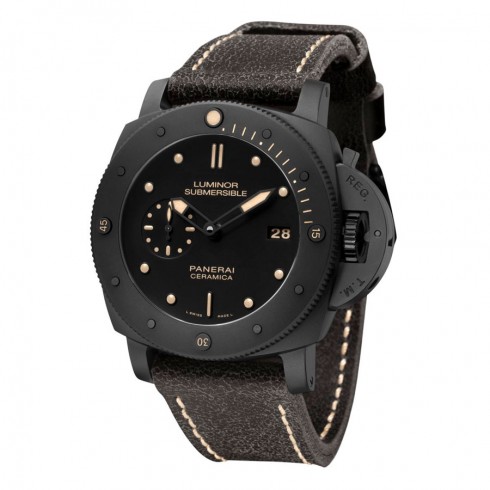 Panerai Luminor Submersible Black Dial Ceramic Men's Watch PAM00508 watches
