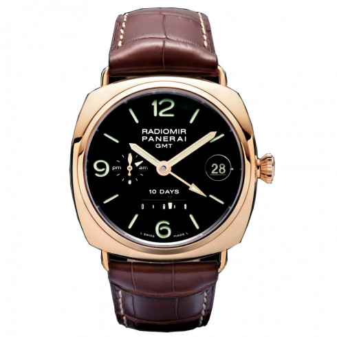 Panerai Radiomir 10 Day GMT 18kt Pink Gold Men's Watch PAM00273 watches