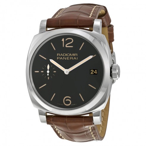 Panerai Radiomir 1940 Black Dial Brown Leather Men's Watch PAM00514 watches