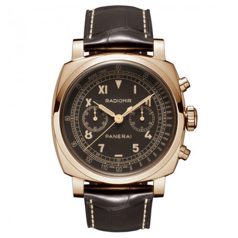 Panerai Radiomir 1940 Chronograph Brown Dial Brown Strap Men's Watch PAM00519 watches