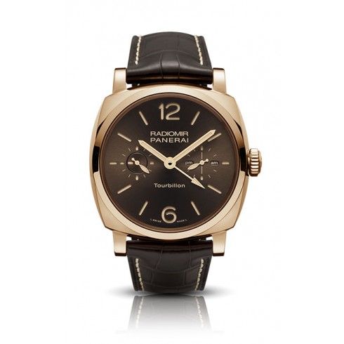 Panerai Radiomir 1940 Tourbillon GMT Brown Dial Men's Watch PAM00558 watches