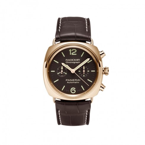 Panerai Radiomir Chronograph Brown Dial 18kt Pink Gold Men's Watch PAM00377 watches
