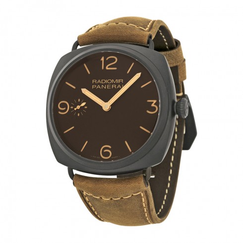 Panerai Radiomir Composite Brown Dial Brown Leather Men's Watch PAM00504 watches