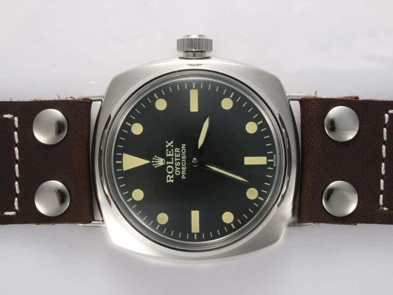 Panerai Radiomir PAM 425 Round Stainless Steel Case Black Dial Watch watches