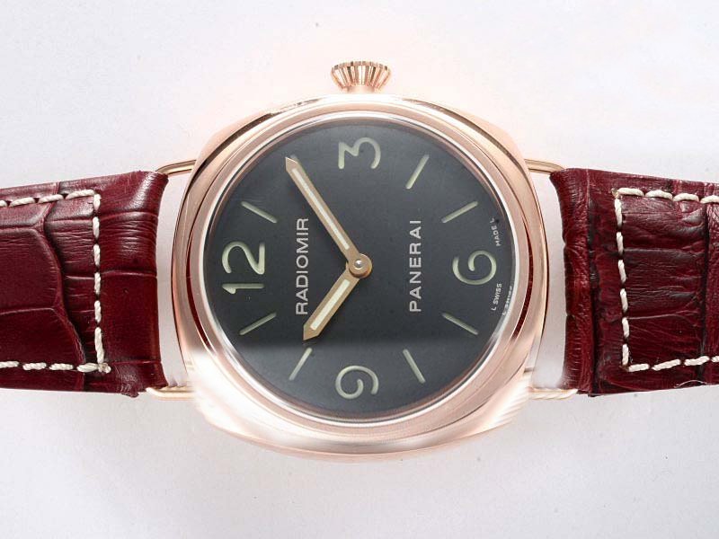 Panerai Radiomir PAM00231 Midsize Manual Winding Rose Gold Bezel Watch watches