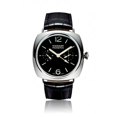 Panerai Radiomir Platinum Tourbillon GMT Black Dial Men's Watch PAM00316 watches