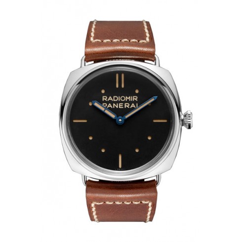 Panerai Radiomir S.L.C. 3 Days Black Dial Brown Leather Men's Watch PAM00449 watches