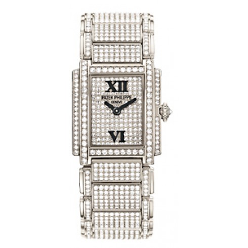 Patek Twenty-4 White Gold w- Diamonds Ladies Watch 4909-50G watches