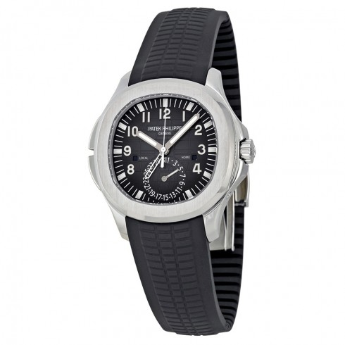 Patek Philippe Aquanaut Dual Time Black Dial Automatic Men's Watch 5164A-001 watches