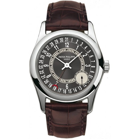 Patek Philippe Calatrava Automatic Grey Dial 18 kt White Gold Men's Watch 6000G-010 watches
