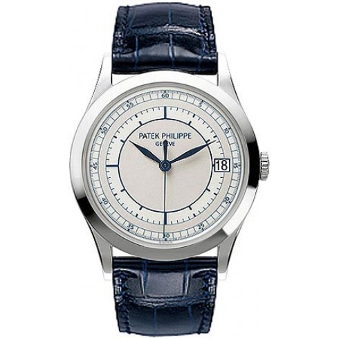 Patek Philippe Calatrava Automatic Silver Dial 18kt White Gold Men's Watch 5296G-001 watches