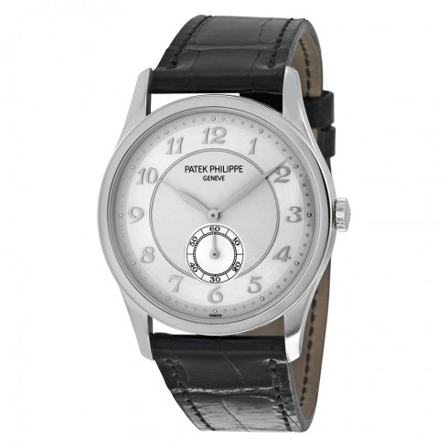 Patek Philippe Calatrava Automatic Silver Grey Dial Platinum Men's Watch 5196P-001 watches