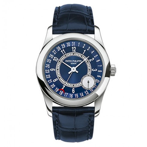 Patek Philippe Calatrava Blue Dial 18K White Gold Automatic Men's Watch 6000G-012 watches