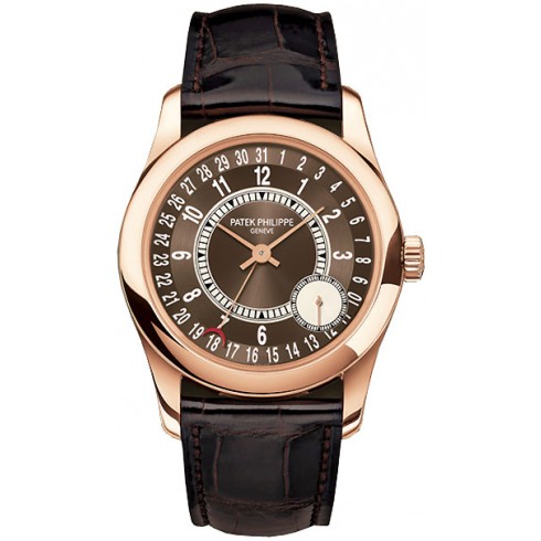 Patek Philippe Calatrava Brown Dial 18K Rose Gold Men's Watch 6000R-001 watches