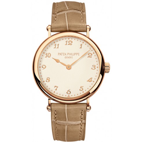 Patek Philippe Calatrava Cream Dial 18k Rose Gold Ladies Watch 7200R watches