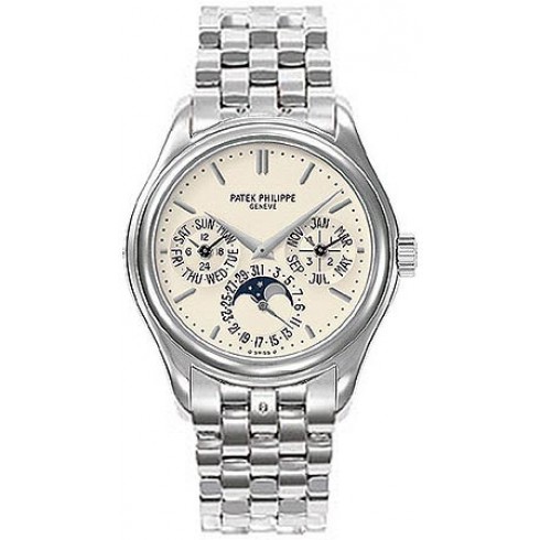 Patek Philippe Calatrava Perpetual Calendar 18kt White Gold Men's Watch 5136-1G watches