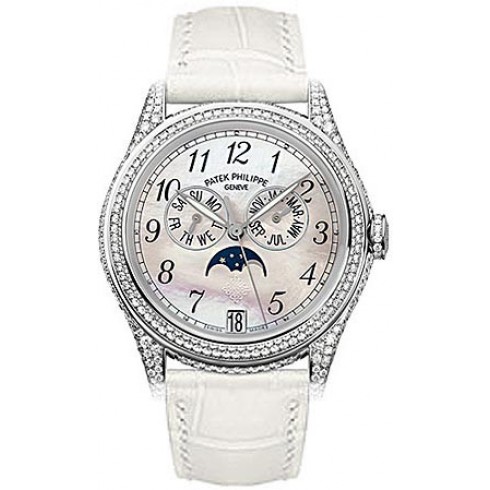 Patek Philippe Complicated 18kt White Gold Moon Phase Diamond Ladies Watch 4937G watches