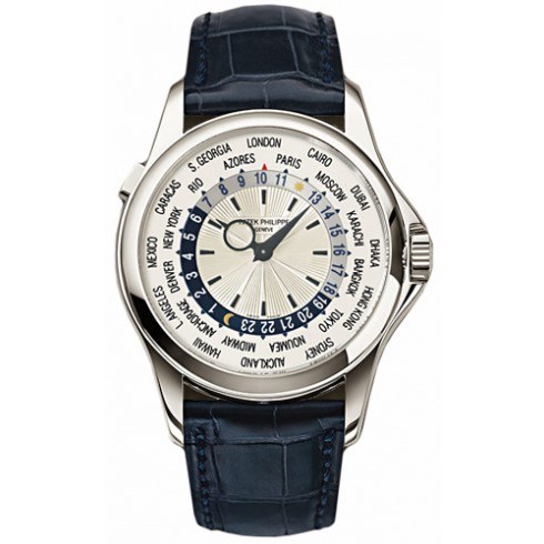 Patek Philippe Complications Silver Dial Leather Men's Watch 5130G-019 watches