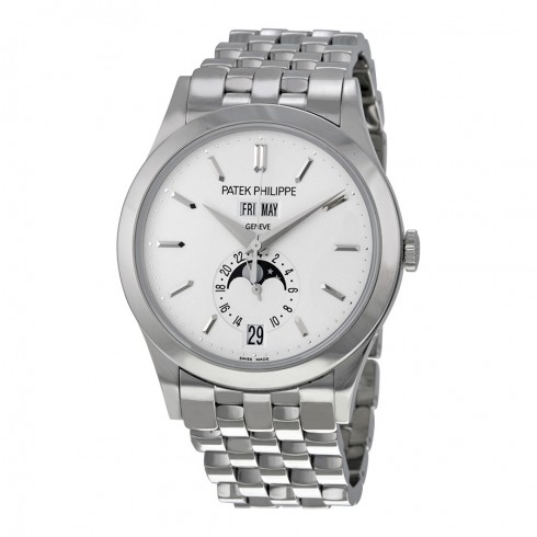 Patek Philippe Complications Silvery Opaline Dial White Gold Men's Watch 5396/1G-010 watches