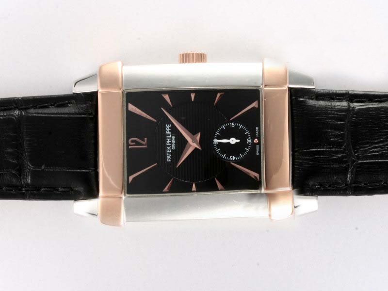 Replica Patek Philippe Gondolo 5111PR Black Dial 32.9x47.8mm Manual Winding Watch Watch